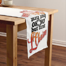 Caminho De Mesa Pequeno Mesa Shabbat Lechaim, Kiddush