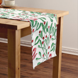 Caminho De Mesa Pequeno Mistério Russo de Natal Com Cores-d'água pintado à