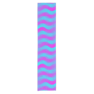Caminho De Mesa Pequeno Moleza Onda Cinza Rosa + suas ideias