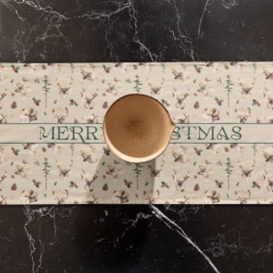 Caminho De Mesa Pequeno Monograma do nome da família de fazendeiros russos