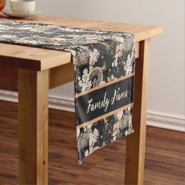 Caminho De Mesa Pequeno Monogramas Dragões e Blossomas