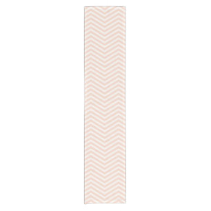 Caminho De Mesa Pequeno MonoZag Rosa Bege