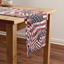 Motivo de Bandeira Americana Abstrata Vermelha e A