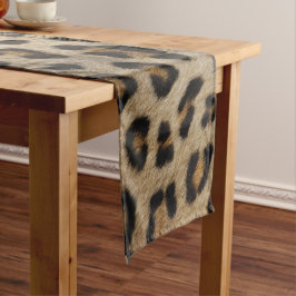 Caminho De Mesa Pequeno Na moda-leopardo com peles com animais com tendênc