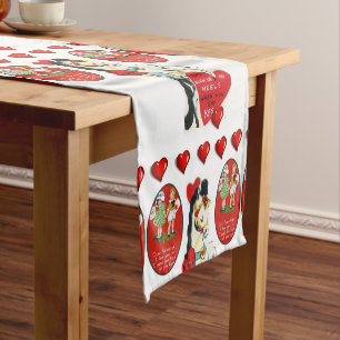 Caminho De Mesa Pequeno Namorados do corredor do Tablecloth