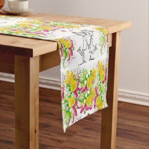 Caminho De Mesa Pequeno Namorados do corredor do Tablecloth