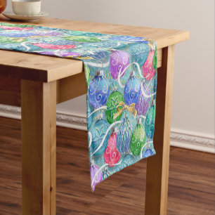 Caminho De Mesa Pequeno Natal em chamas