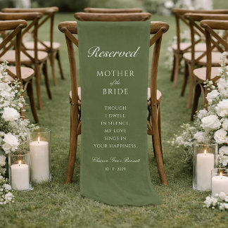 Caminho De Mesa Pequeno Noiva Mãe Da Noiva Reservada Memória De Casamento