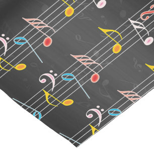 Caminho De Mesa Pequeno Notas fabulosos da música no preto