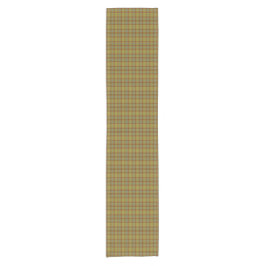 Caminho De Mesa Pequeno Olive Gray Brown Orange Plaid Tartan Table Runner