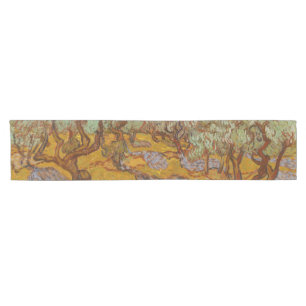 Caminho De Mesa Pequeno Oliveiras de Van Gogh Sol Amarelo Céu