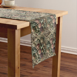 Caminho De Mesa Pequeno Opulência Óptica - Barroco Floral Gótico