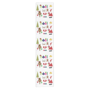 Caminho De Mesa Pequeno Ornamentos decorativos de sinos do Papai Noel