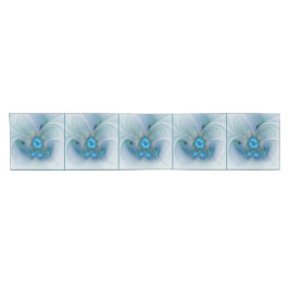 Caminho De Mesa Pequeno Ovações de Pé, Fractal Azul Turquesa Abstrato