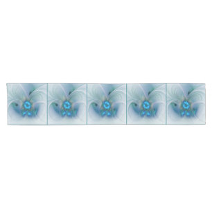 Caminho De Mesa Pequeno Ovinas de Pé, Fractal Turquesa Azul Abstrato