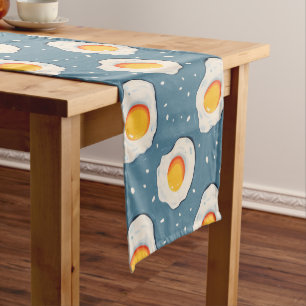 Caminho De Mesa Pequeno Ovos secos em azul