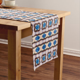 Caminho De Mesa Pequeno Padrão abstrato geométrico mosaico moderno 1298
