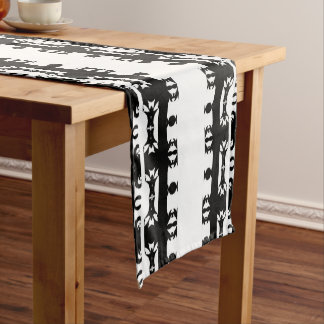 Caminho De Mesa Pequeno Padrão Africano Ritmo Ébano