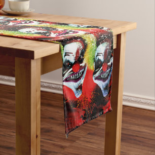 Caminho De Mesa Pequeno padrão assustador de palhaços de terror de hallo