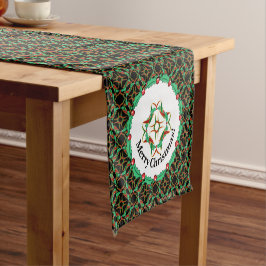 Caminho De Mesa Pequeno Padrão Celtic Christmas Holly Wreath