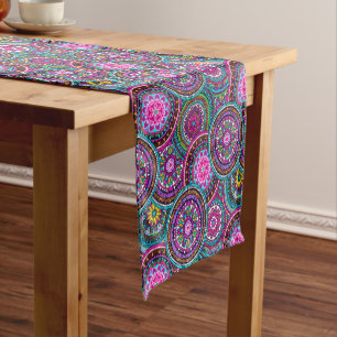 Caminho De Mesa Pequeno Padrão Chico Bohemian Boho Hippy