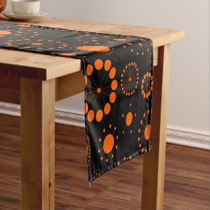 Caminho De Mesa Pequeno Padrão de Abstrato de Laranja Moderno e Estrelas