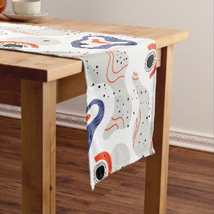 Caminho De Mesa Pequeno Padrão de Abstrato de na moda e Curbs
