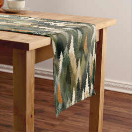 Caminho De Mesa Pequeno Padrão de árvore do pinheiro legante | Floresta Ru