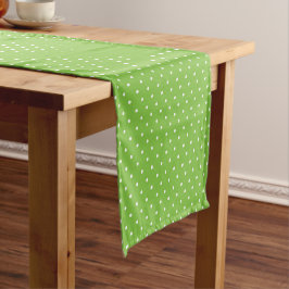 Caminho De Mesa Pequeno Padrão de bolinhas verde-limão brilhante contínuo