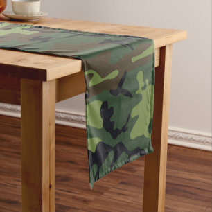 Caminho De Mesa Pequeno Padrão de Camuflagem Verde, Padrão Militar, Exérci