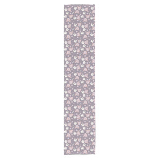 Caminho De Mesa Pequeno Padrão de Cardigan Fantasma Roxo Fofo Feriado