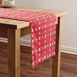 Caminho De Mesa Pequeno Padrão de Charme de Férias de Natal 02 -