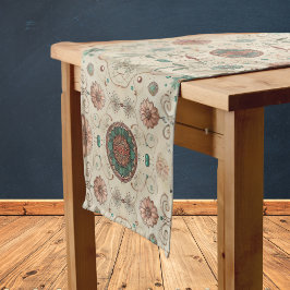Caminho De Mesa Pequeno Padrão de Erva Boho