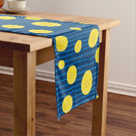 Caminho De Mesa Pequeno Padrão de fatias de limão