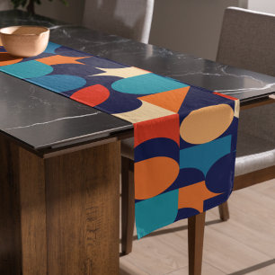 Caminho De Mesa Pequeno Padrão de Formas Geométricas de Multicores abstrat
