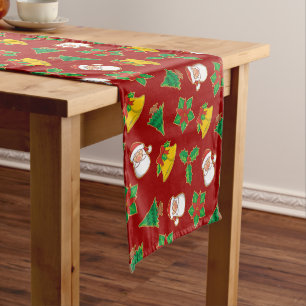 Caminho De Mesa Pequeno Padrão de Ícones de Natal