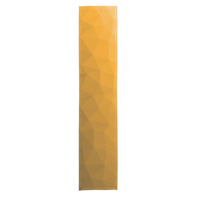 Caminho De Mesa Pequeno Padrão de malha geométrica gradiente laranja (Frente)
