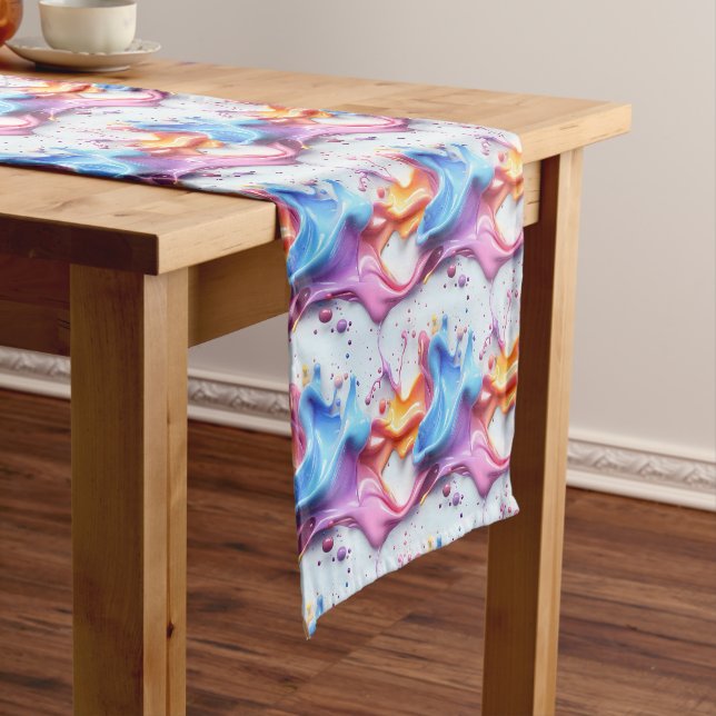 Caminho De Mesa Pequeno Padrão de pintura giratória (No Local)