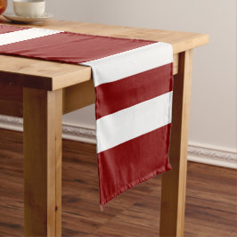 Caminho De Mesa Pequeno Padrão de Stripes Vermelhas Modernas