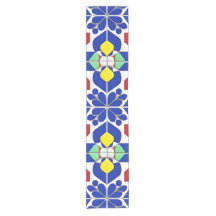 Padrão Floral Geométrico Colorido Inspirado