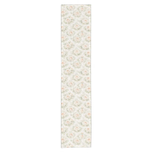 Caminho De Mesa Pequeno Padrão Floral Nupcial