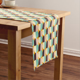 Caminho De Mesa Pequeno Padrão geométrico com semicírculos sobrepostos
