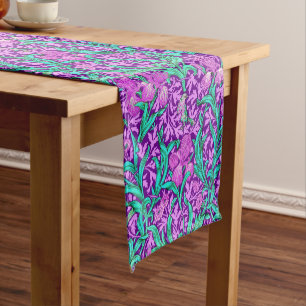 Caminho De Mesa Pequeno Padrão Íris de William Morris, Roxo Âmbar