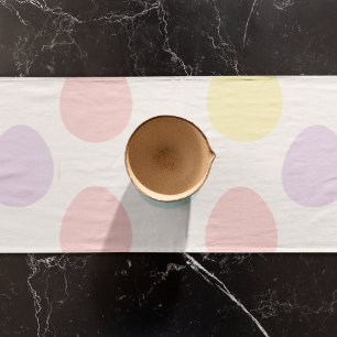 Caminho De Mesa Pequeno Padrão Moderno de Ovos de Pastel FELZ PASCOA