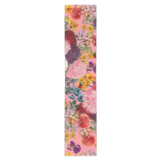 Caminho De Mesa Pequeno Padrão Rosa Floral