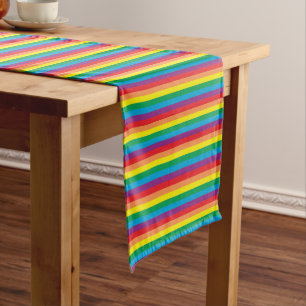 Caminho De Mesa Pequeno Padrão Simplesmente Arco-Íris