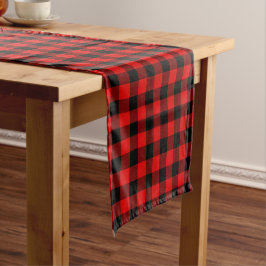 Caminho De Mesa Pequeno Padrão Xadrez Vermelho Preto Buffalo Lumberjack