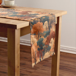 Caminho De Mesa Pequeno Paisagem da Floresta de outono em camadas - Flores