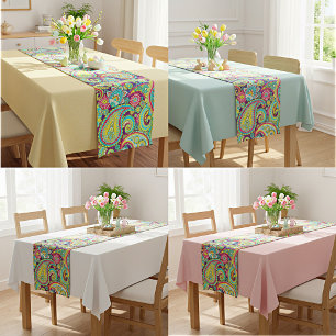 Caminho De Mesa Pequeno Paisley de primavera