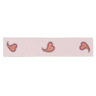 Caminho De Mesa Pequeno Paisley Heart Mesa Runner